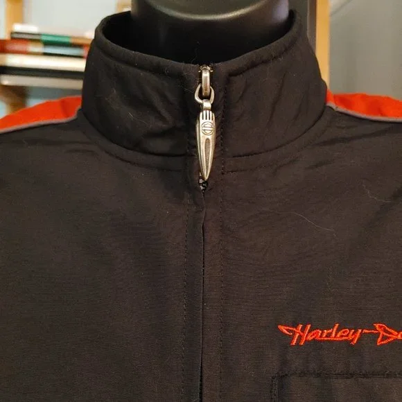 Harley-Davidson Vortex Nylon Lightweight Nylon Rain Jacket - Picture 5 of 8